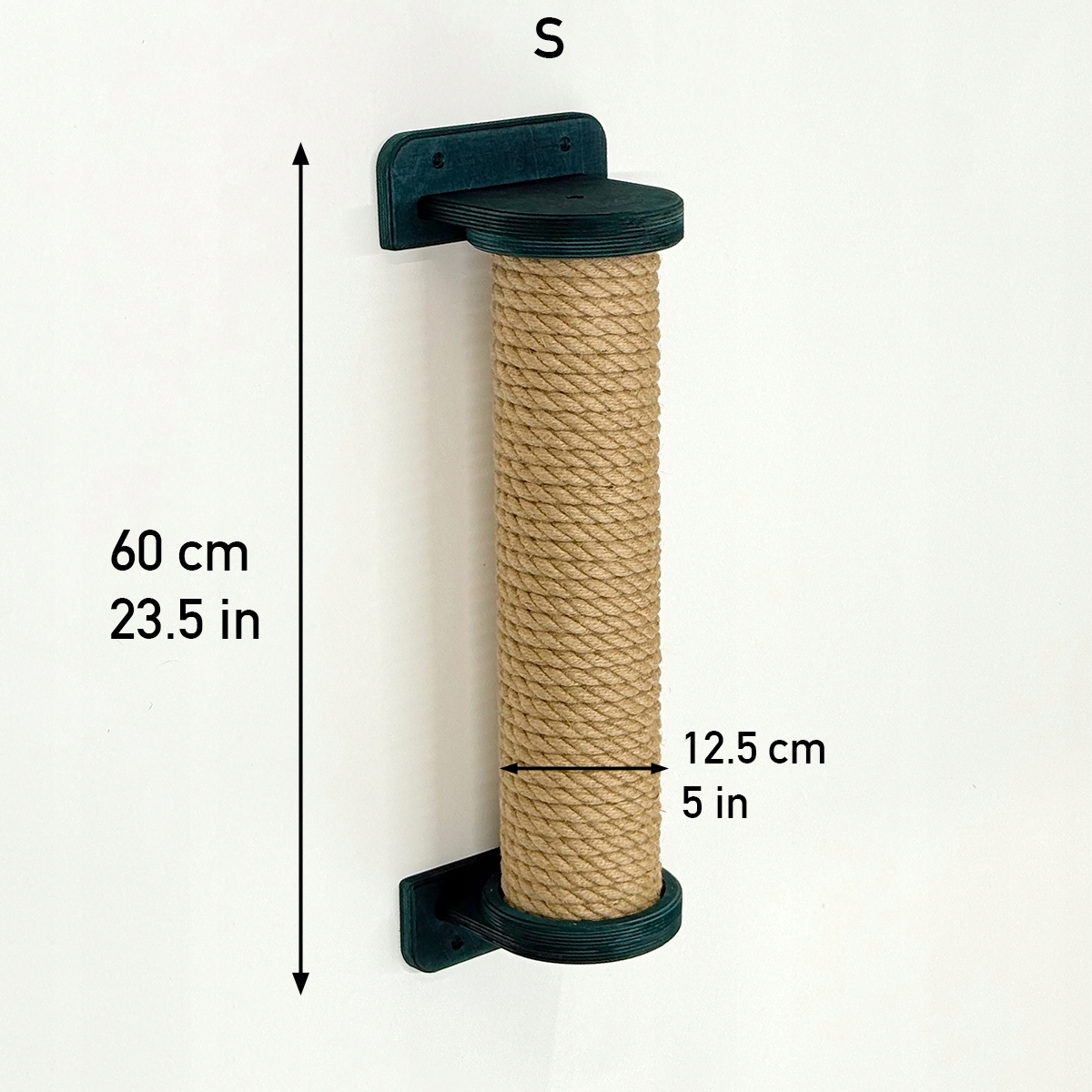 Levně Škrabadlo na lezení pro kočky na zeď velikost S 60 cm šrouby zelené