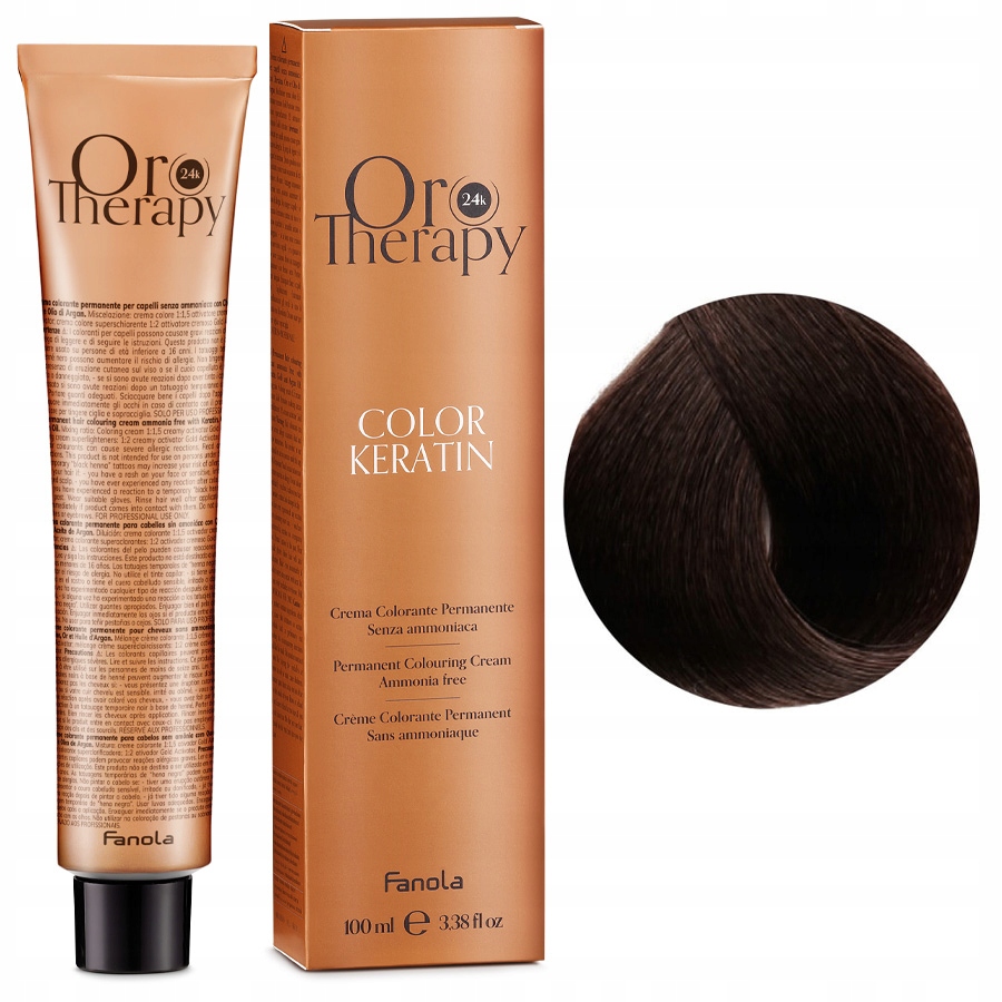 Fanola Oro Therapy 4.14 Farba Do Włosów 100 ml