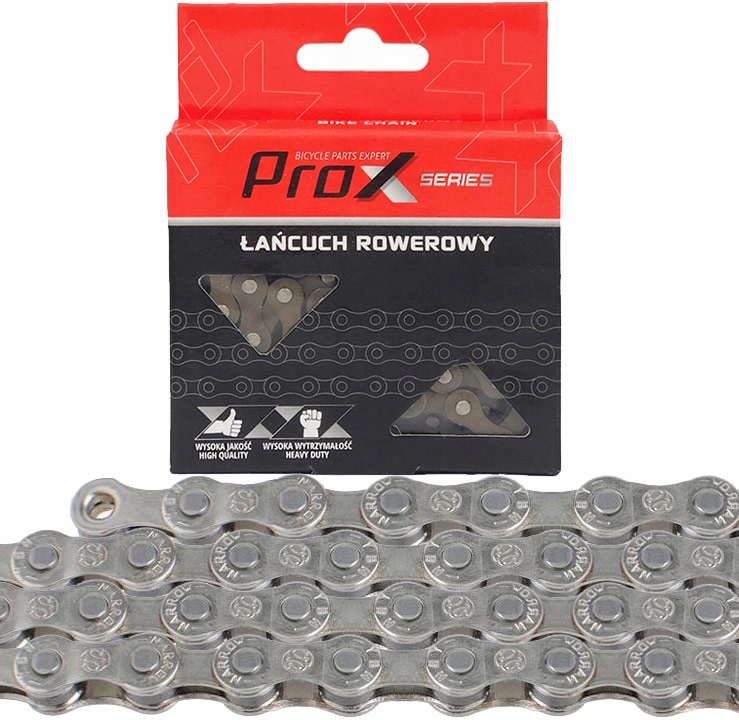 

Łańcuch 7-8 rzędów ProX S52S2 116L srebrny pin box