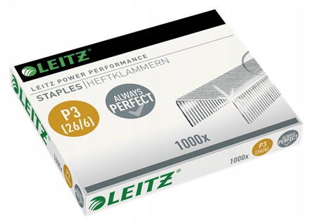

Zszywki Biurowe 26/6 Leitz Performance P3 1000 Szt