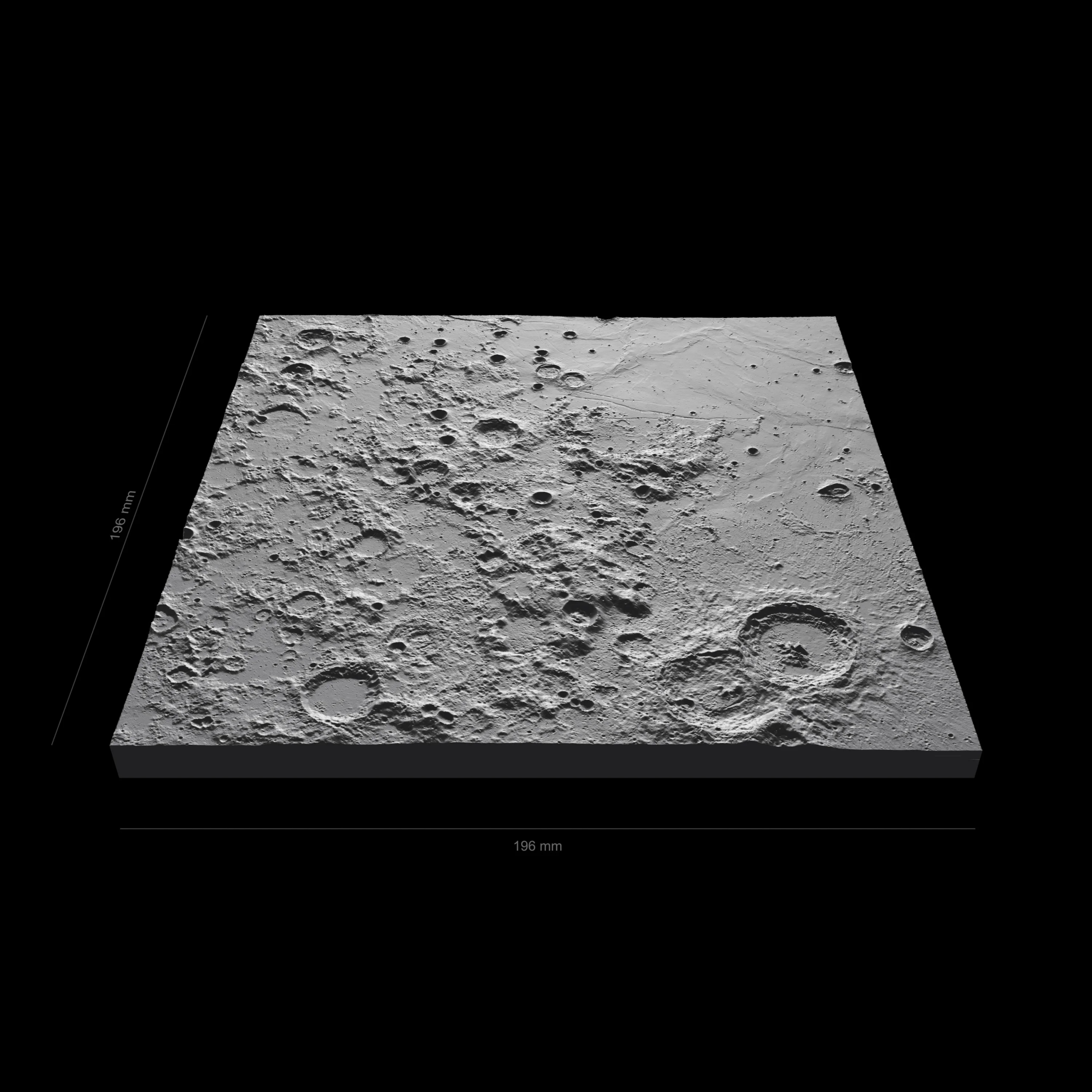 Spacecrafting Apollo 11 Lunar Plate 20 cm x 20 cm Odliatok Mesiac