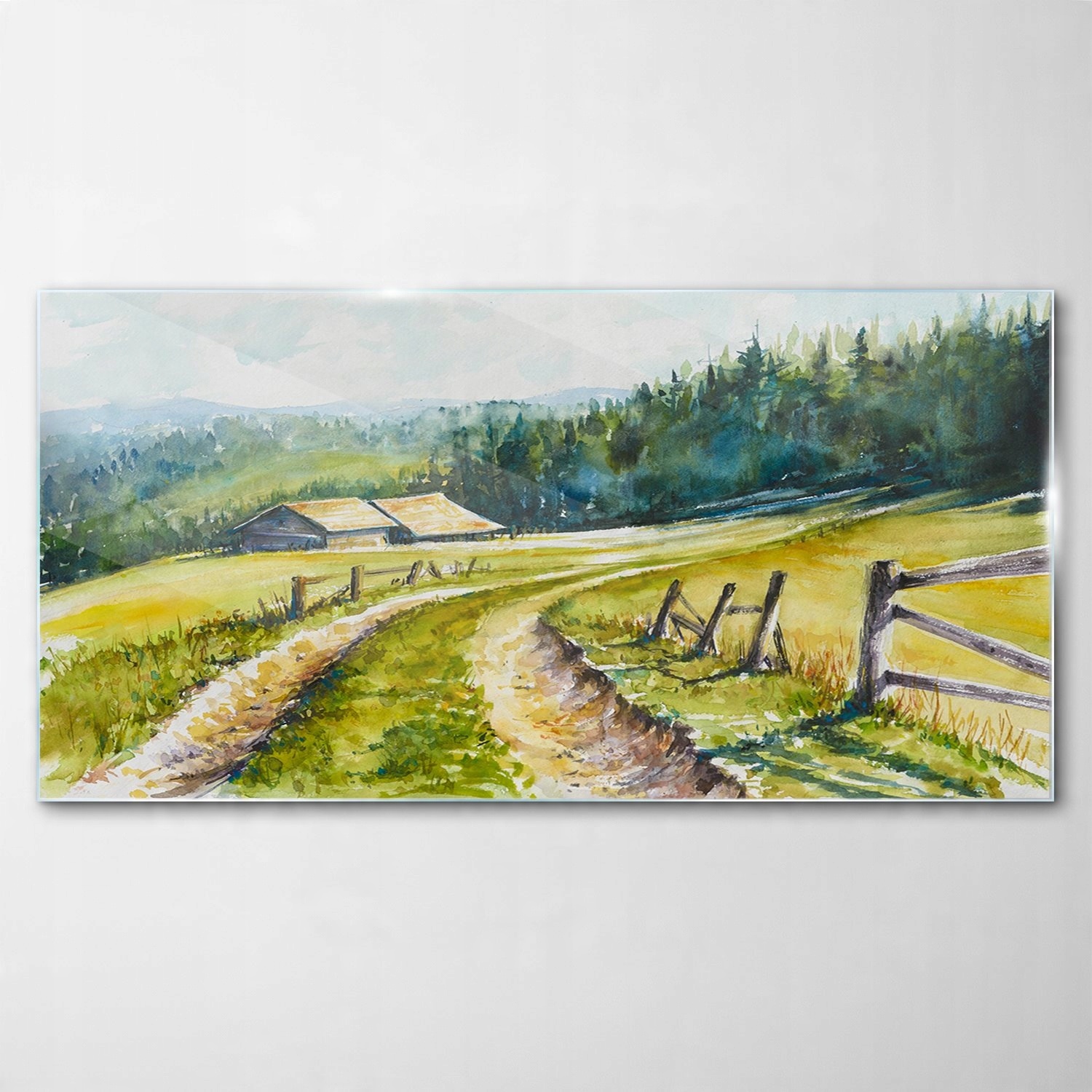

Obraz na Szkle Dekor Akwarele Krajobraz 140x70
