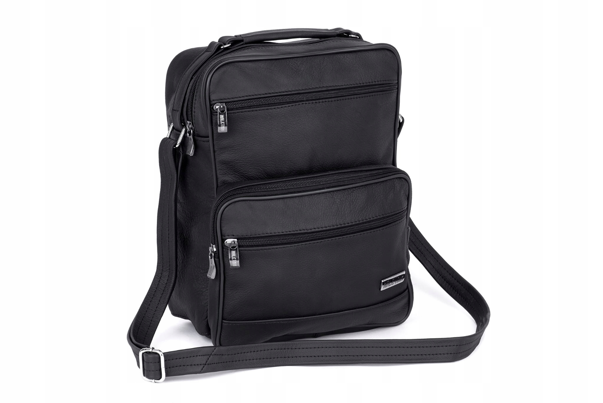 Pánská kožená taška Kaletnik Rajtar Černá