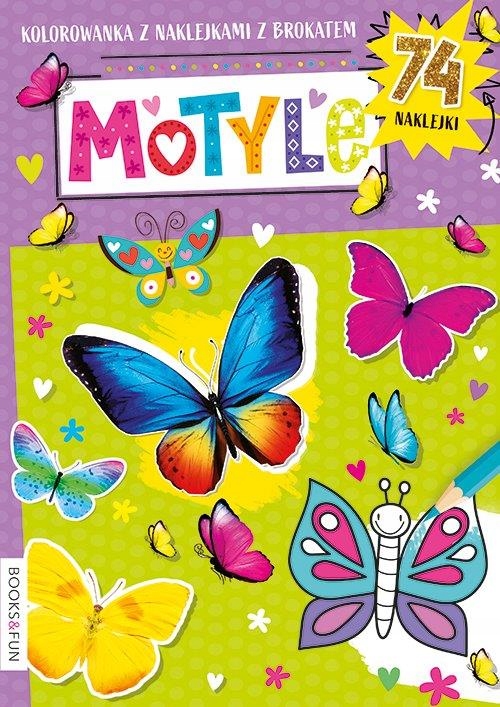 

Kolorowanka Motyle 74 Naklejki Z Brokatem