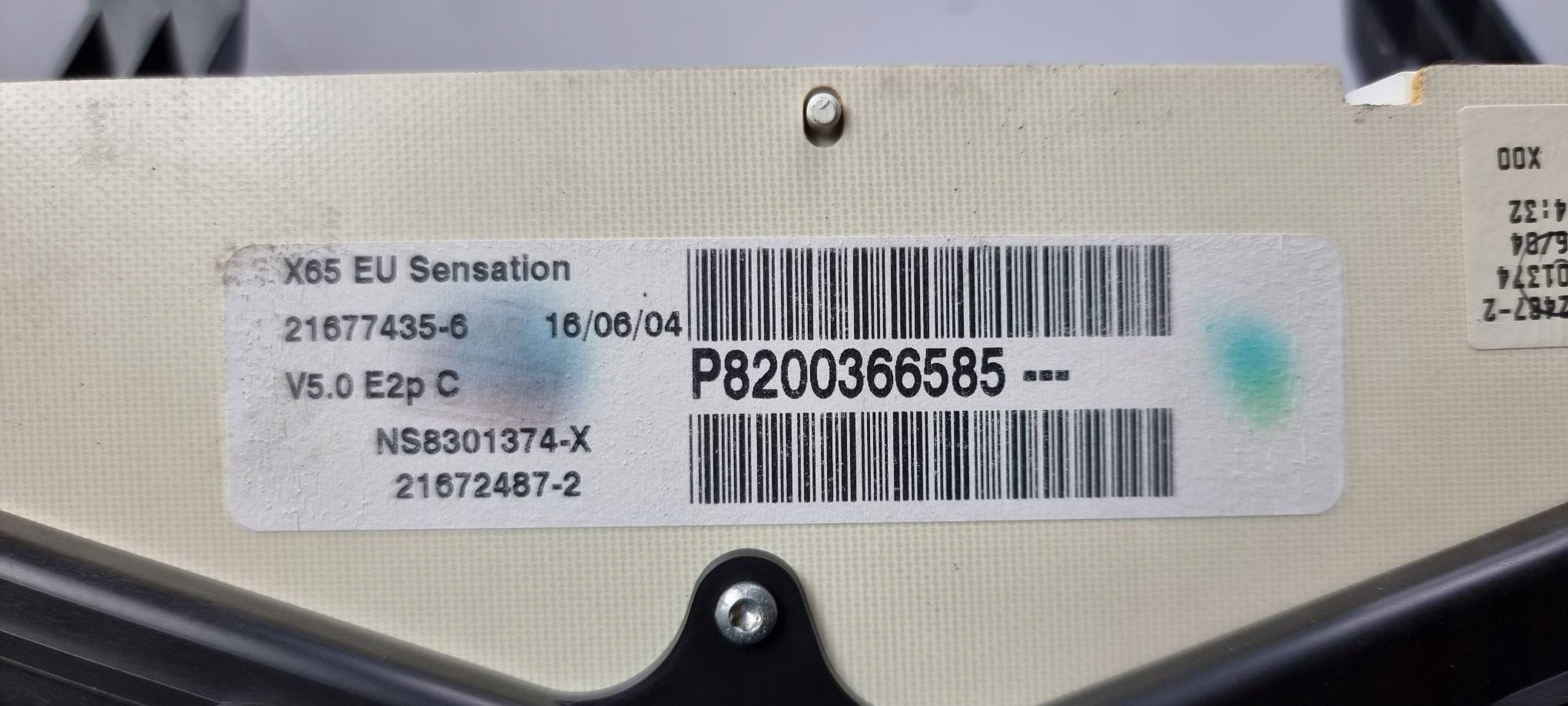 dials clock 8200366585 RENAULT CLIO II