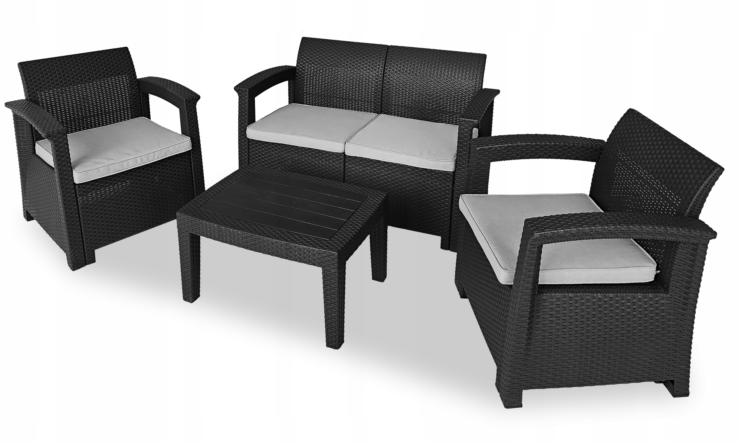 Zestaw MEBLI OGRODOWYCH SYDNEY meble taras balkon KOMPLET 4 os fotele stół EAN (GTIN) 5903228929625