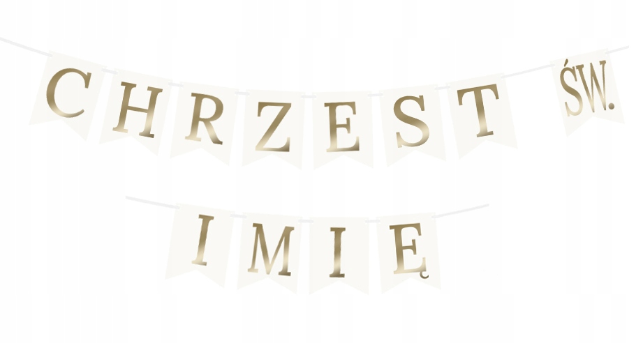 Baner CHRZEST ŚW. + IMIĘ Dziecka Personalizowany