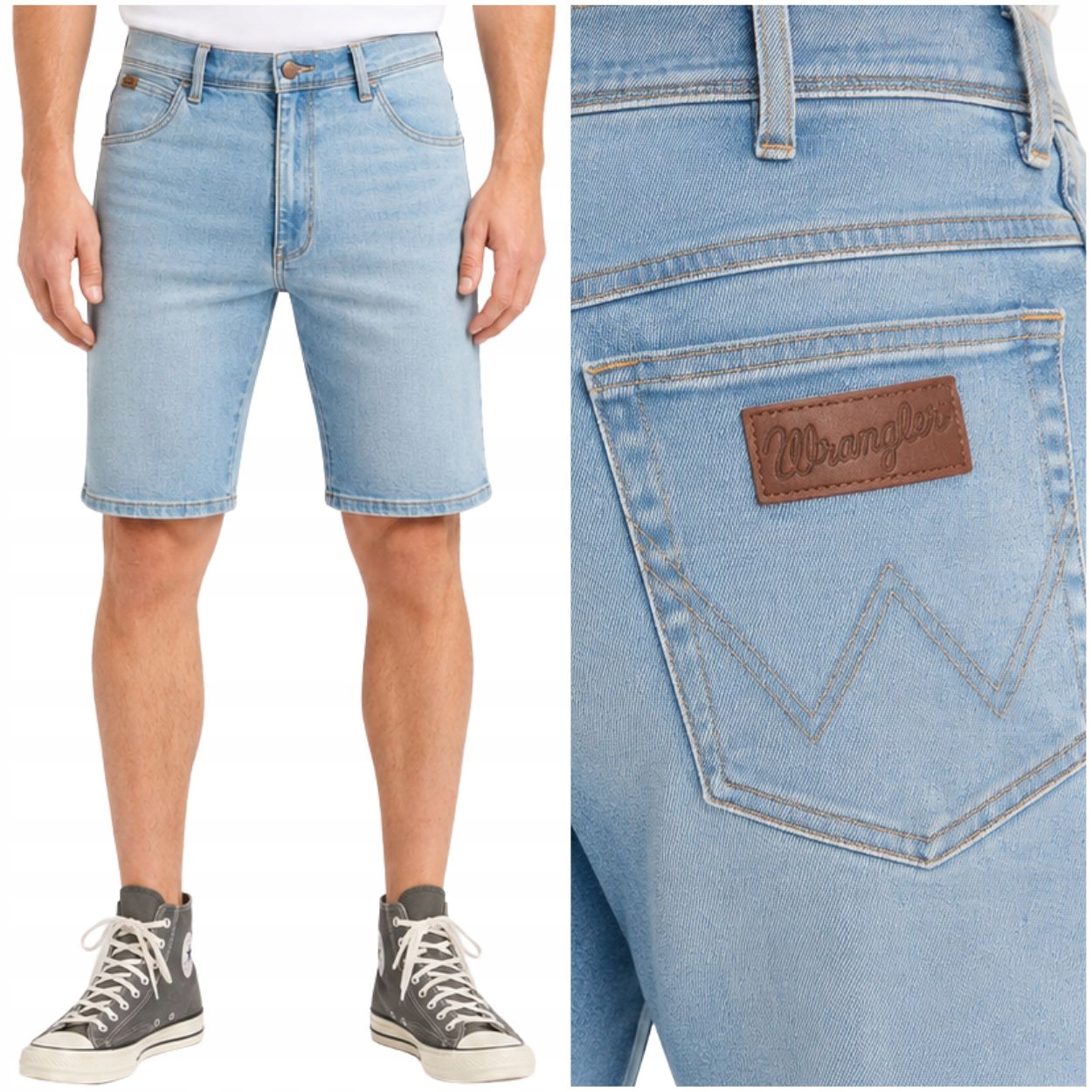 Wrangler Texas Shorts Aged Blue krátké kraťasy džínové šortky W32