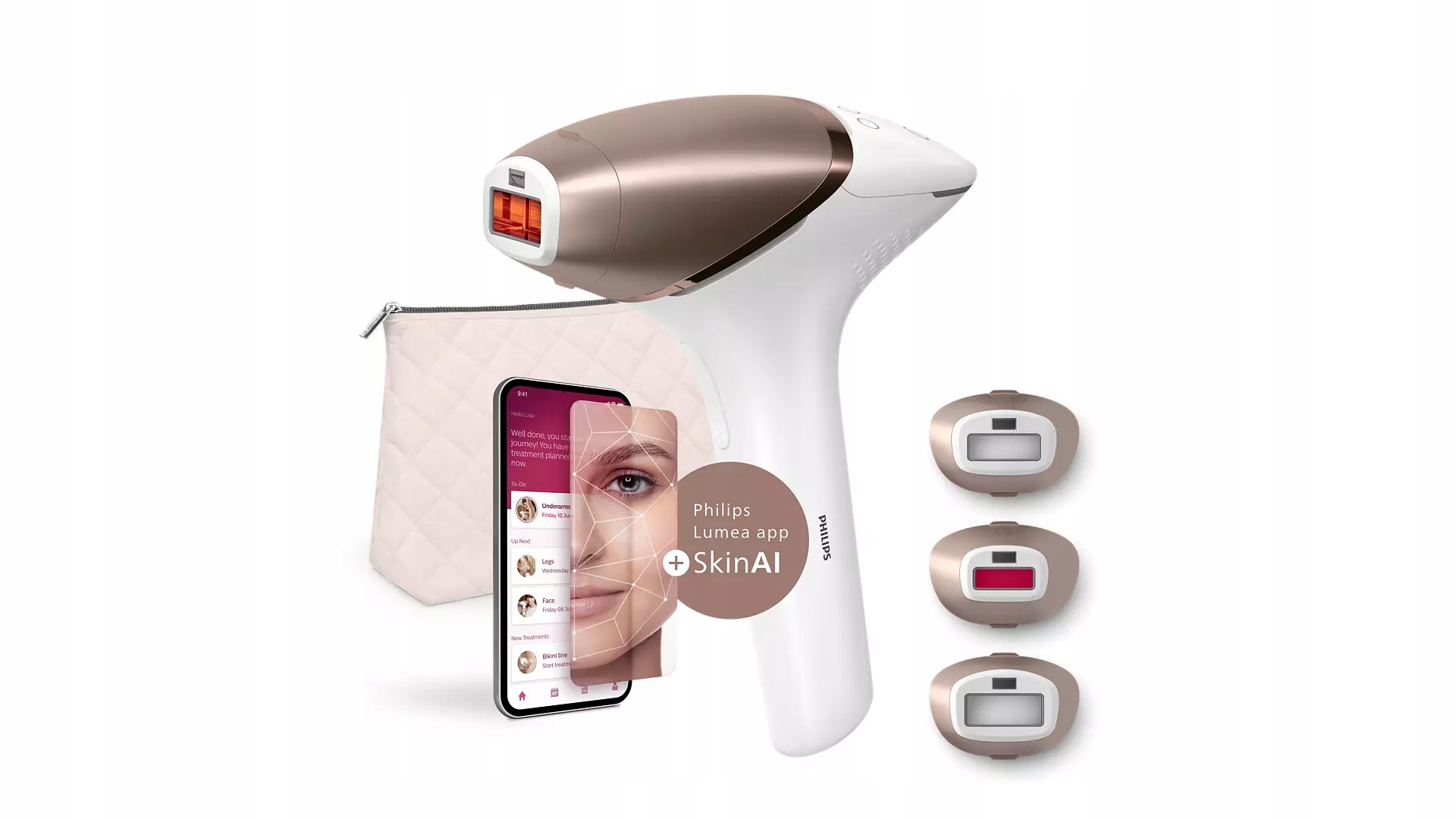 Philips Lumea Ipl 9900 SkinAI, tělo, citlivé oblasti a obličej BRI973/00
