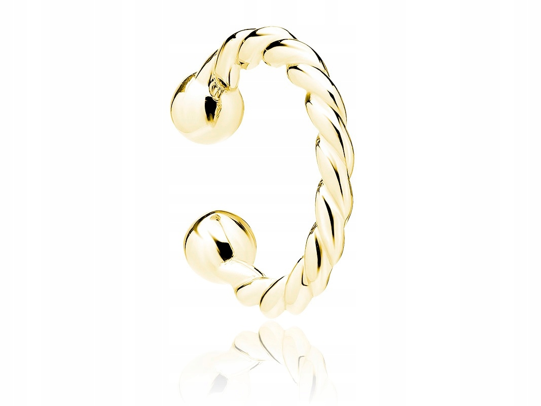 

Pozłacana Nausznica Ear Cuff Na Małżowinę Spiralka