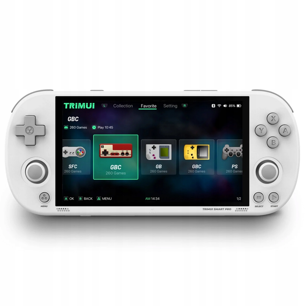 Retro prenosová konzola Trimui Smart Pro TG5040 biela 64 Gb Hry