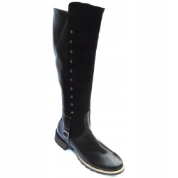 BnW Oficerki skórzane obwód 43 płaski 3,5 cm