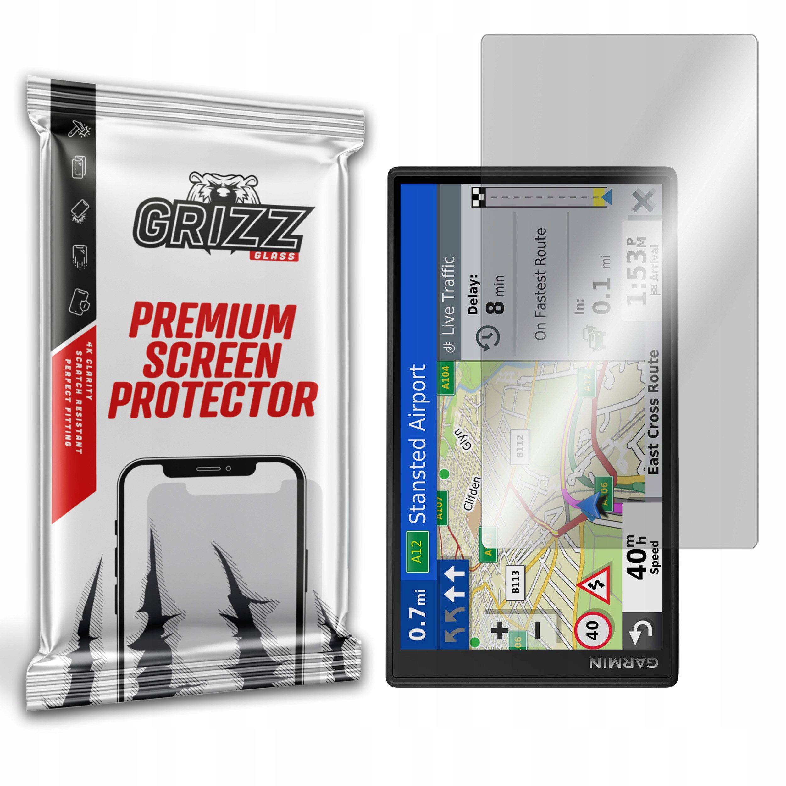 

Szkło hybrydowe do Garmin DriveSmart 65 Eu Mt-s