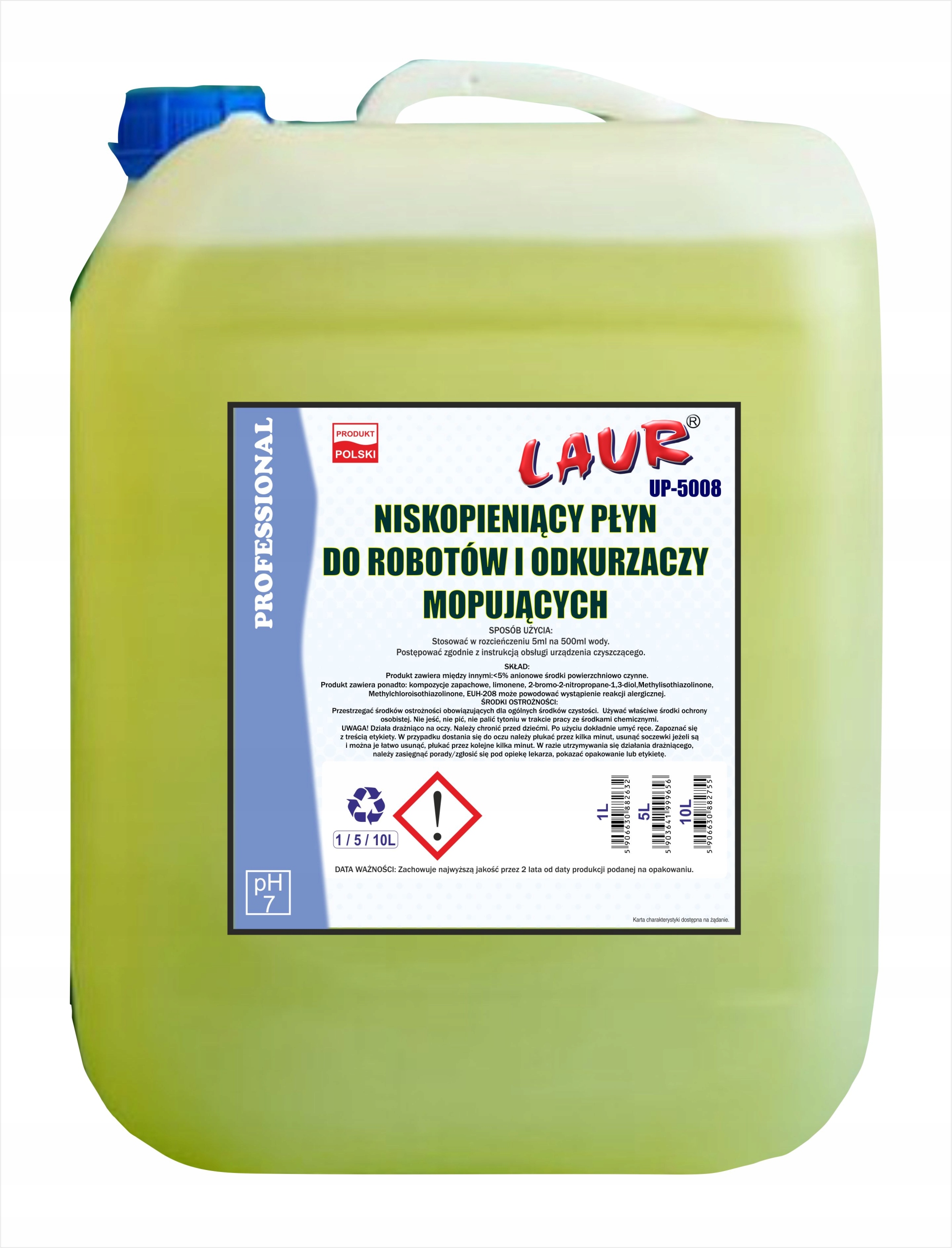 Levně Silný Účinný Tekutý Přípravek Pro Mopovací Roboty Čistící Laur OP.10L