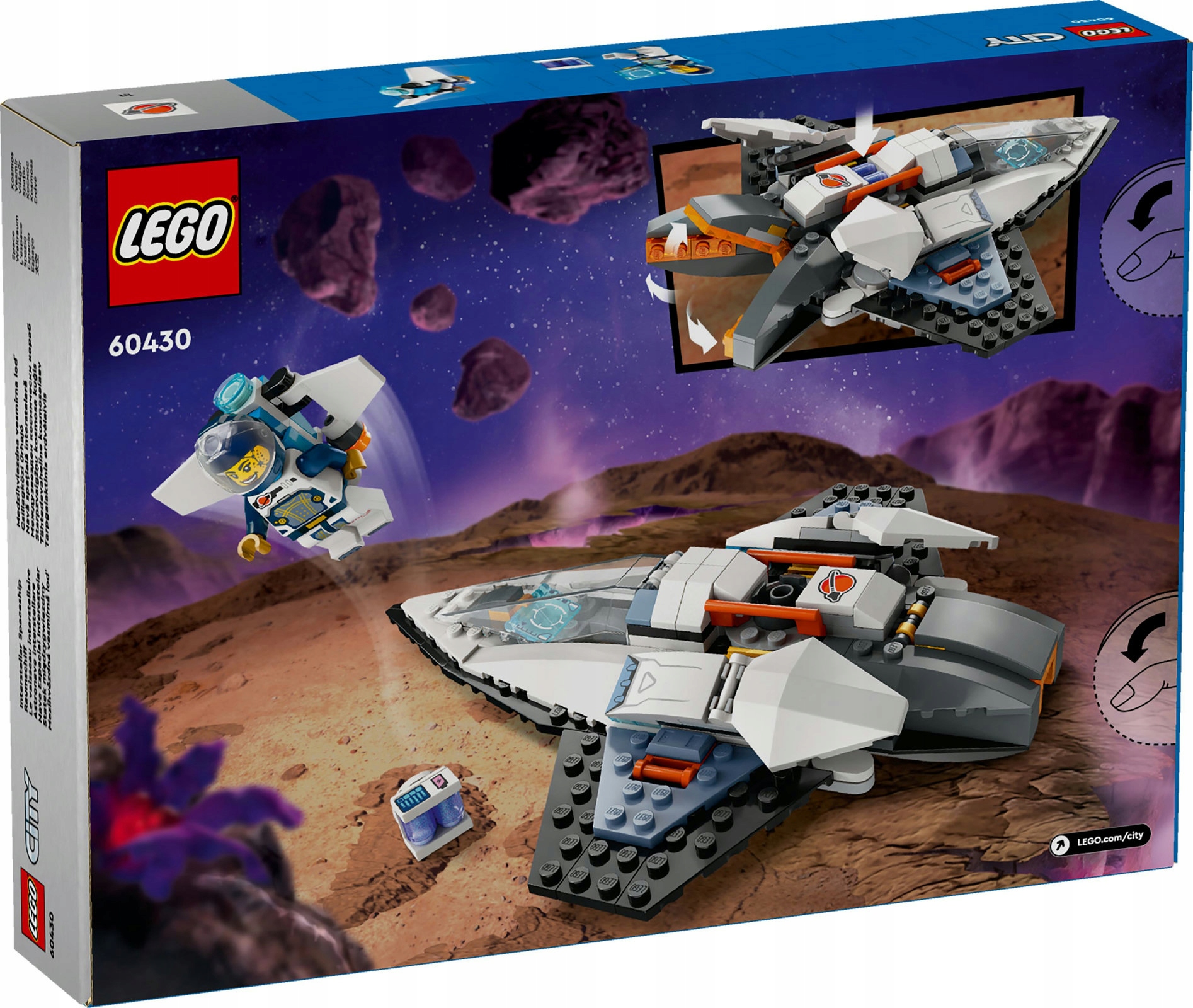 LEGO CITY SPACE 60430 STATEK MIĘDZYGWIEZDNY EAN (GTIN) 5702017588094