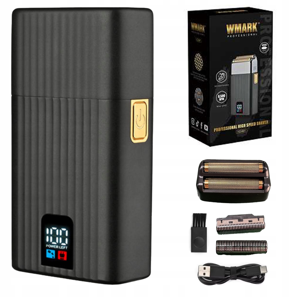 Wmark NG-8901 Barber Shaver golarka do włosów i brody dodatkowe ostrza