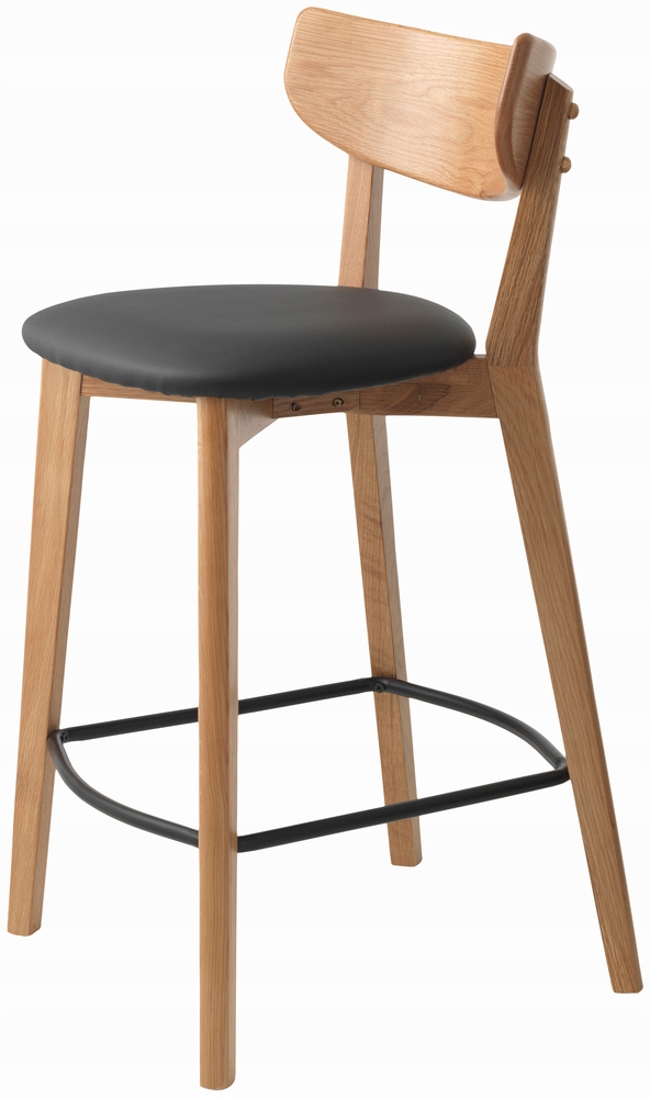 Barová Židle, přírodní dub/černá barva