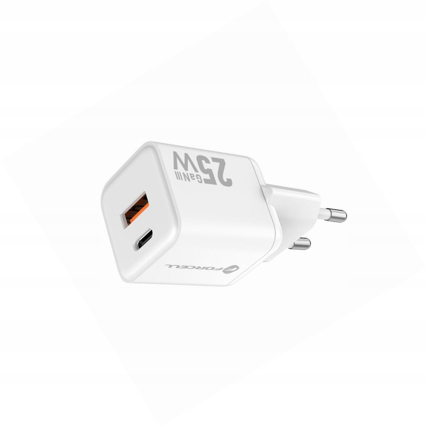 Szybka ładowarka Gan 25W kostka 2 porty Usb-c do iPhone 15 Pro
