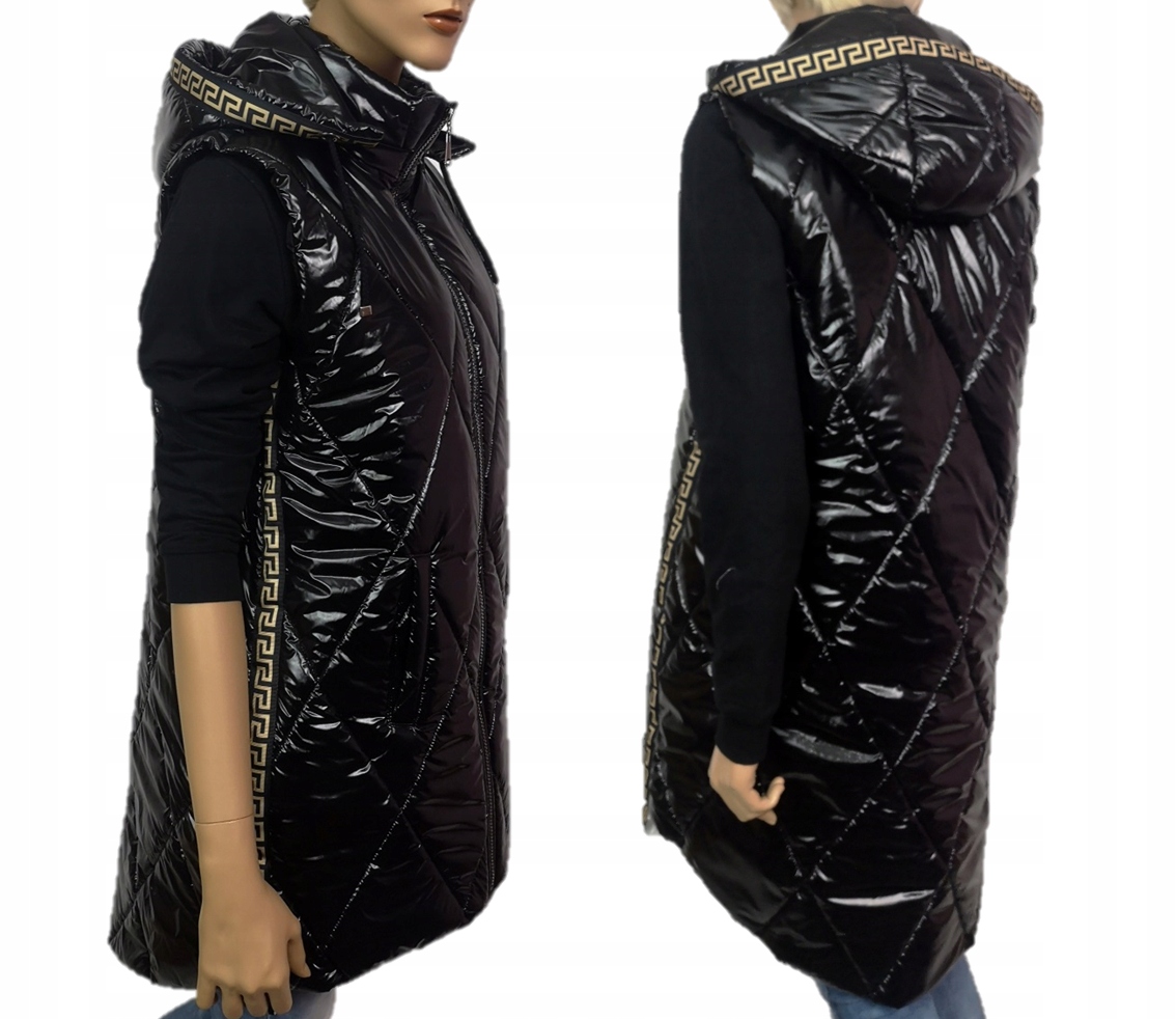 DŁUGA KAMIZELKA PIKOWANA BEZRĘKAWNIK 4XL 56 58 Rozmiar 58