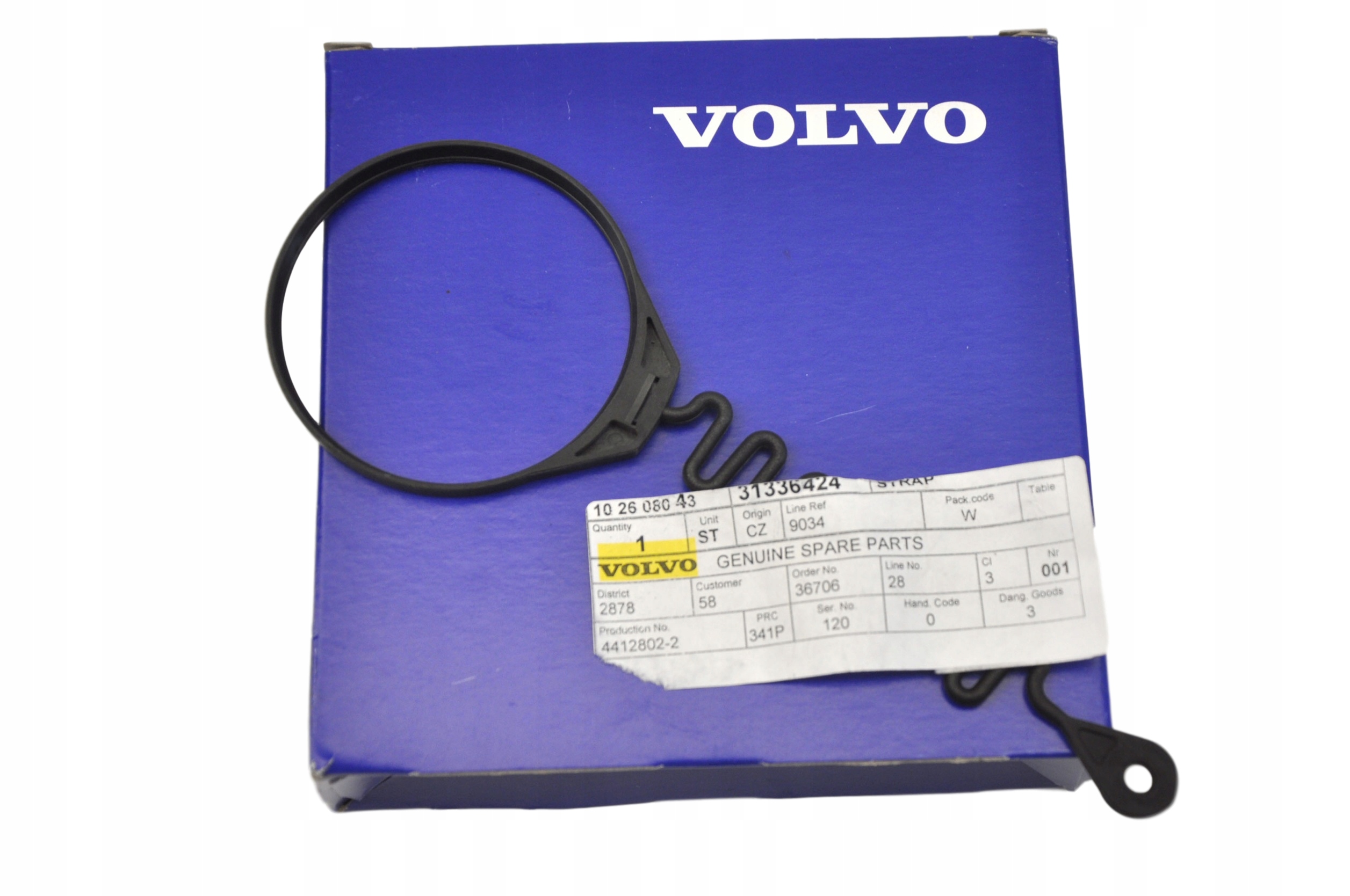 

Volvo XC60 XC70 XC90 uchwyt korka wlewu paliwa Oe