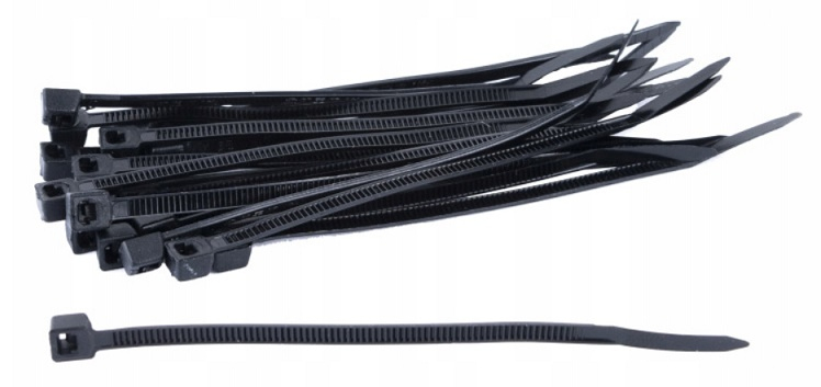 Opaska zaciskowa Trytytka Stalco 2,5 mm x 200 Czarna 100 szt.