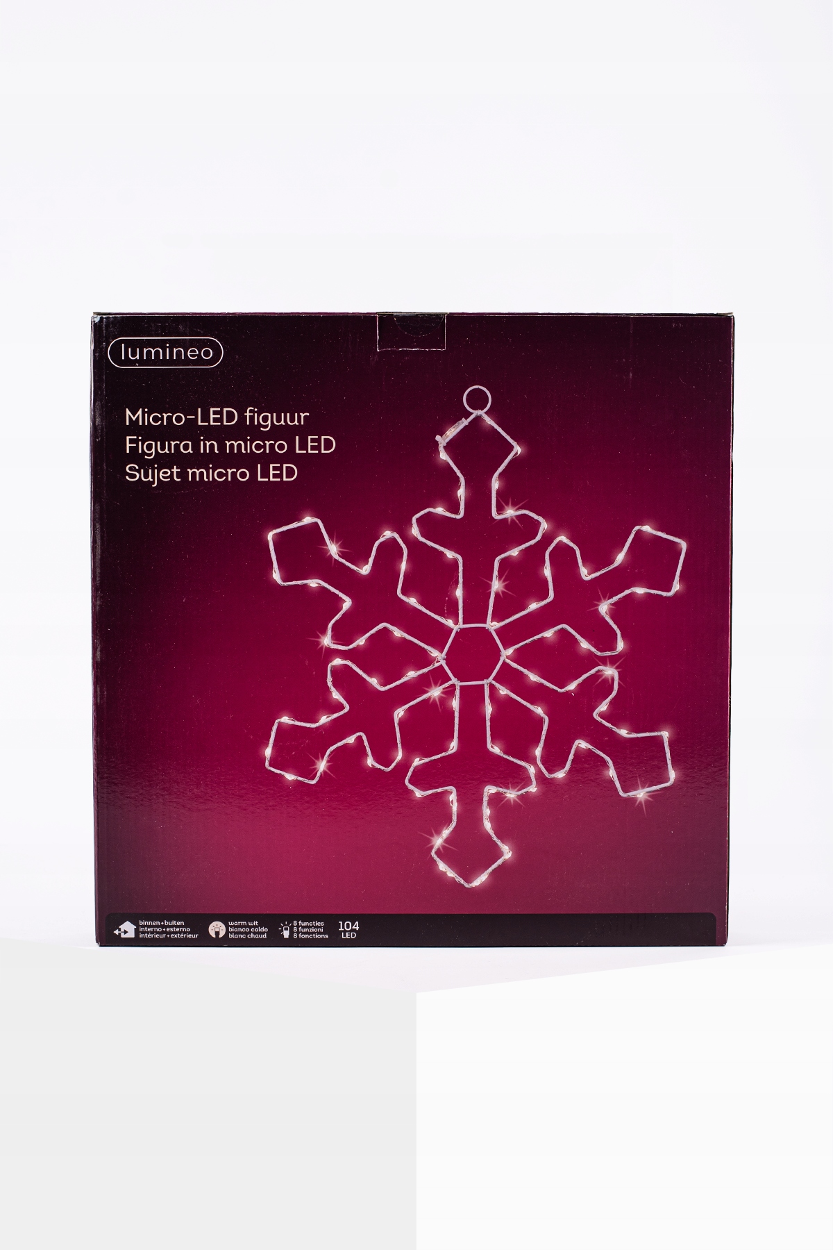 Płatek śniegu MICRO LED 37cm