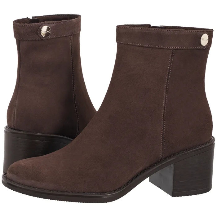 Dámské Kožené Boty Kotníkové Boty Ryłko Hnědé 5PVH4_V_ _WC9