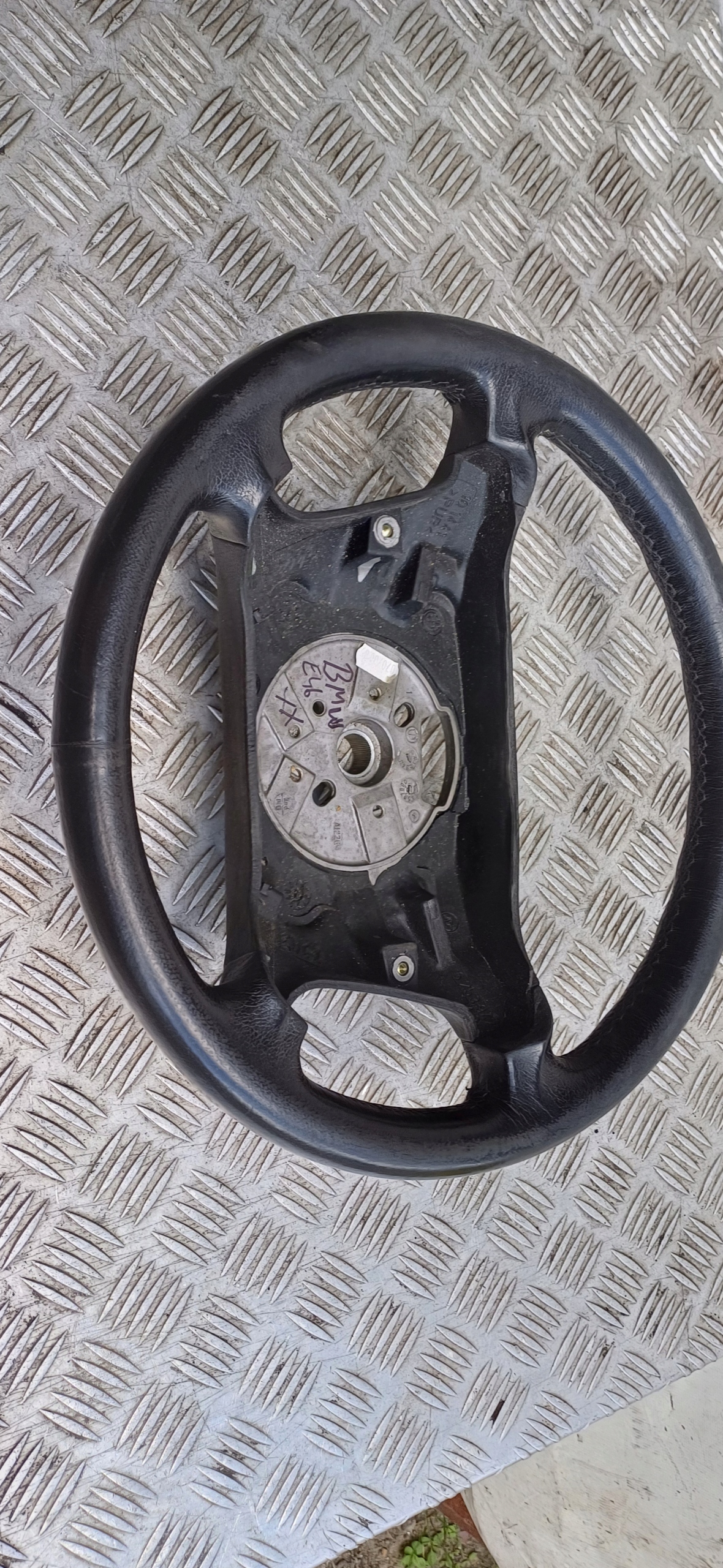 BMW E46 lenkrad SKORZANA Leder 6753947