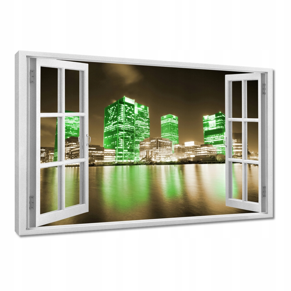 

Obrazy 60x40 Zielone budynki Londynu