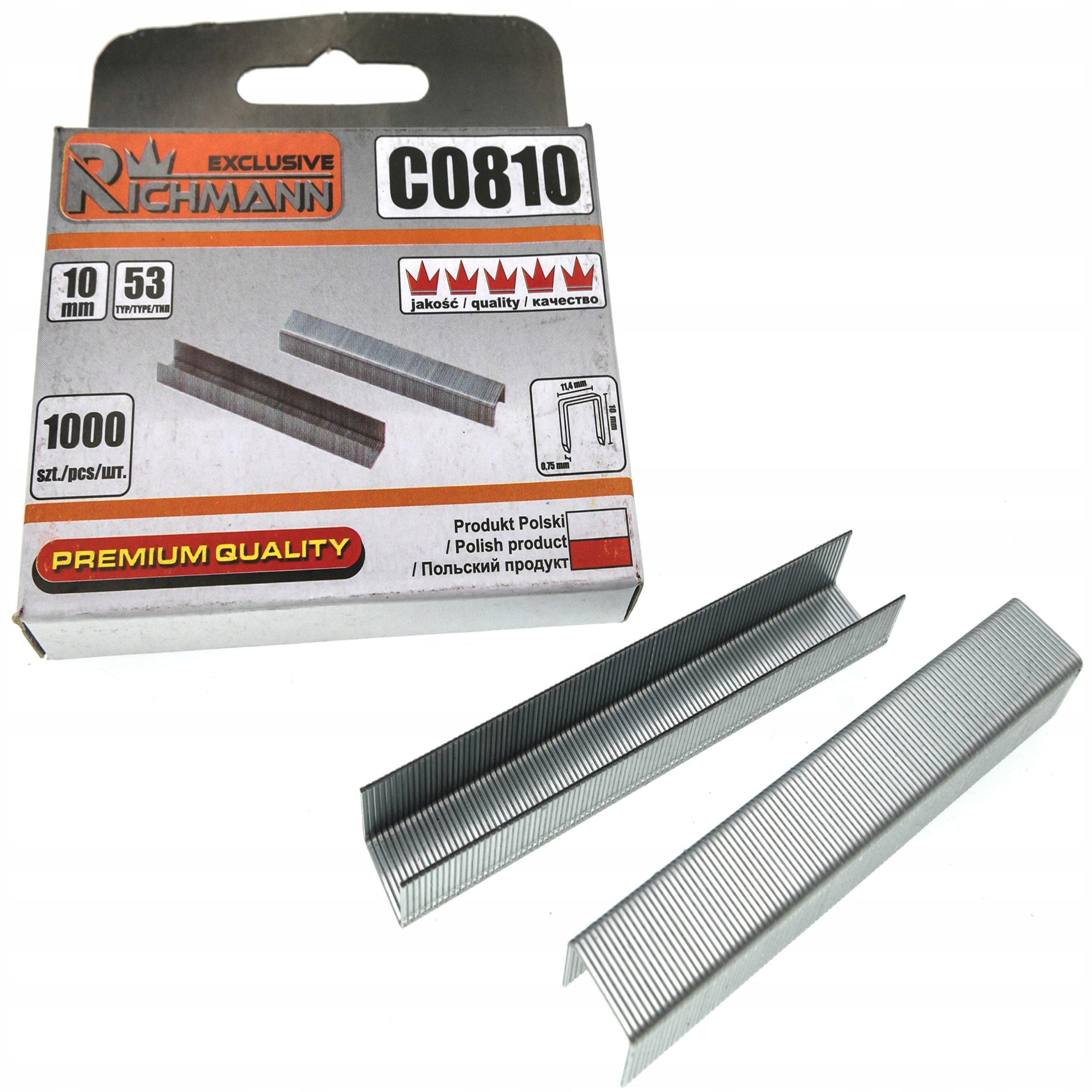 

Zszywki Tapicerskie 10 MM Typ 53 Opak. 1000 Szt Pl