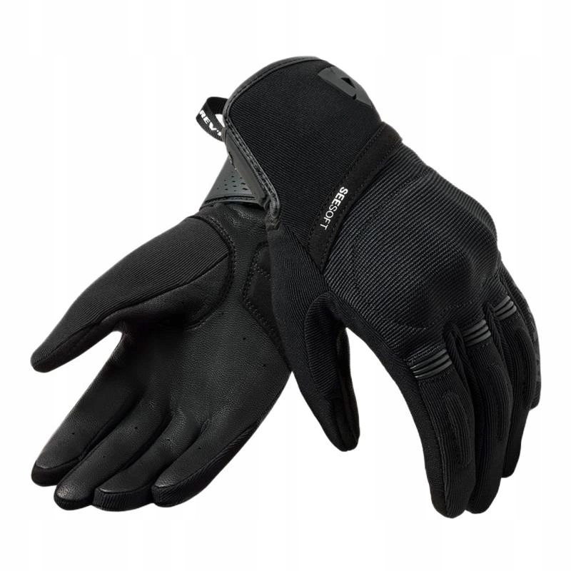 Dámske krátke motocyklové rukavice Revit Mosca 2 Lady Black, čierne