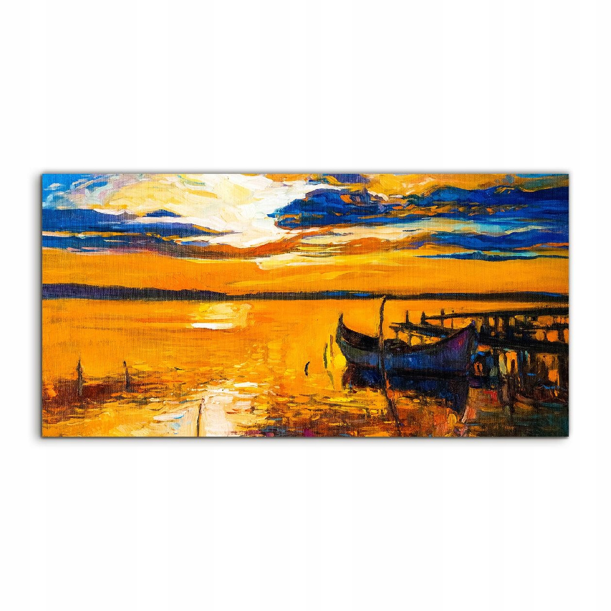 Fotoobraz 100x50 na stenu Most Západ slnka Voda