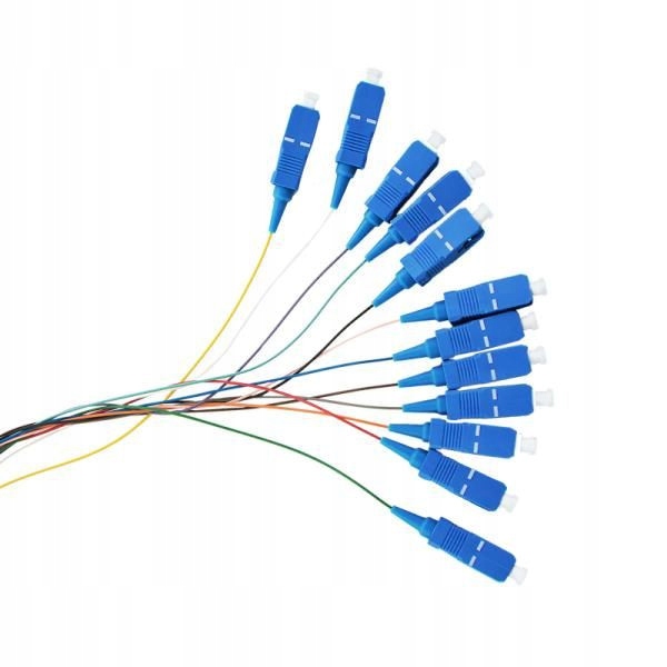 12X Pigtail Sc/upc Sm G657A2 Gold zestaw 12x 2m