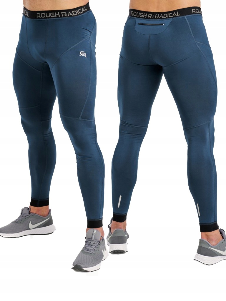 Spodnie męskie termoaktywne sportowe legginsy S