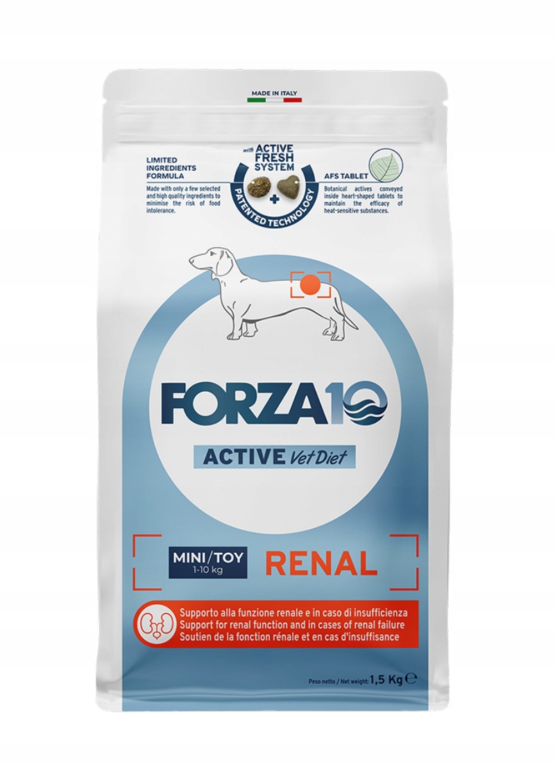 Forza10 Active Vet Diet Toy & Mini Renal Nerki 1,5kg