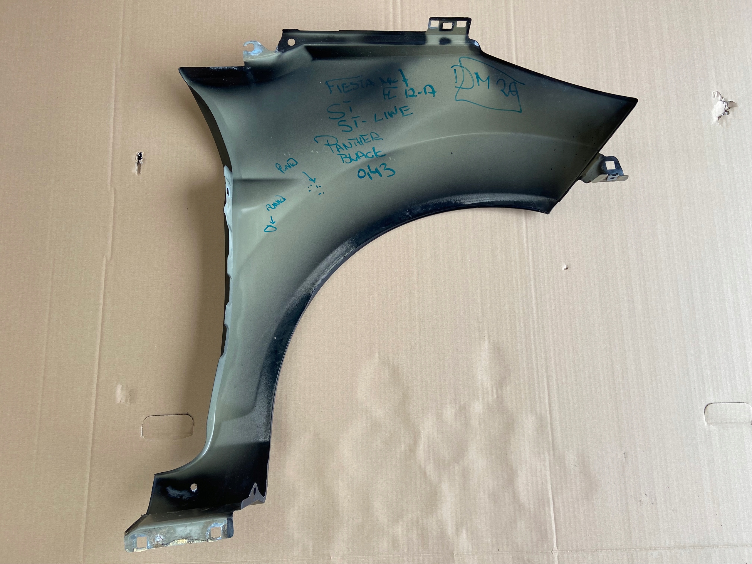 FORD FIESTA MK7 LIFT ST-LINE 2012-2017 fender left front BLACK PANTHER