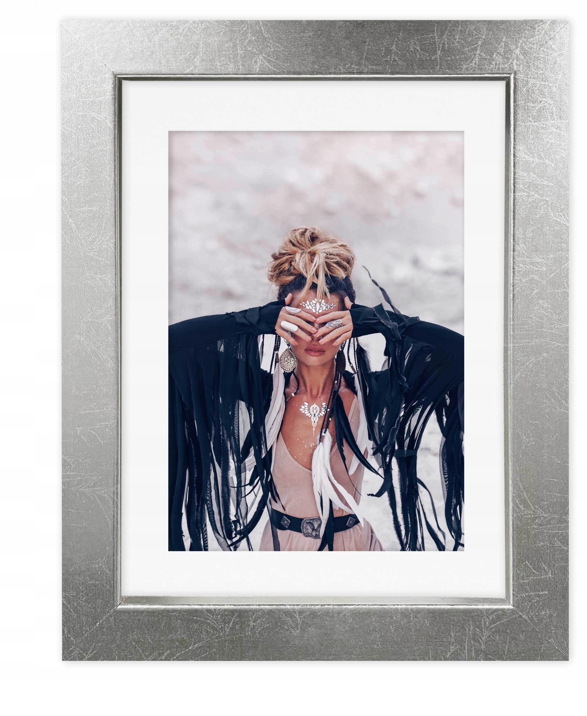 Ramka 13x18 passe-partout 10x15 Italia srebrna