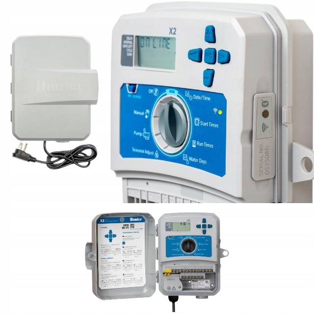 Sterownik X2-401-E 4 sekcje zewnętrzny z opcją WiFi 220V na ścianę Hunter