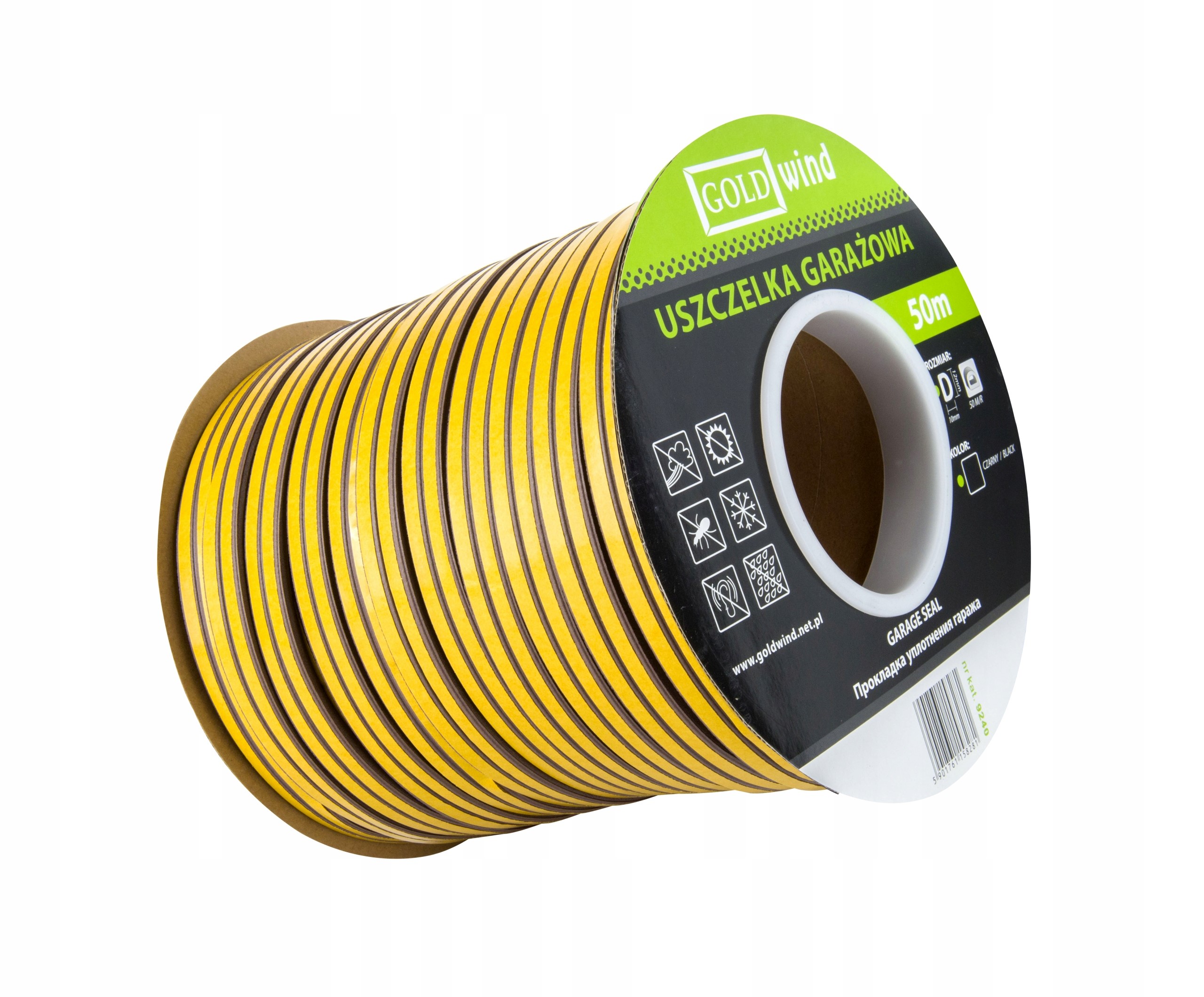 Uszczelka gumowa typu E biała na metry 9x4 mm