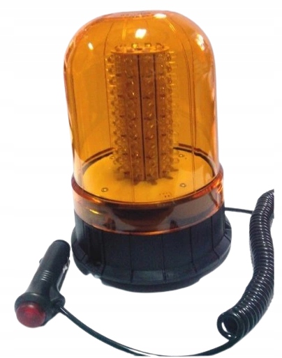 LAMPA OSTRZEGAWCZA KOGUT LED DIODOWY 12-24V MAGNES