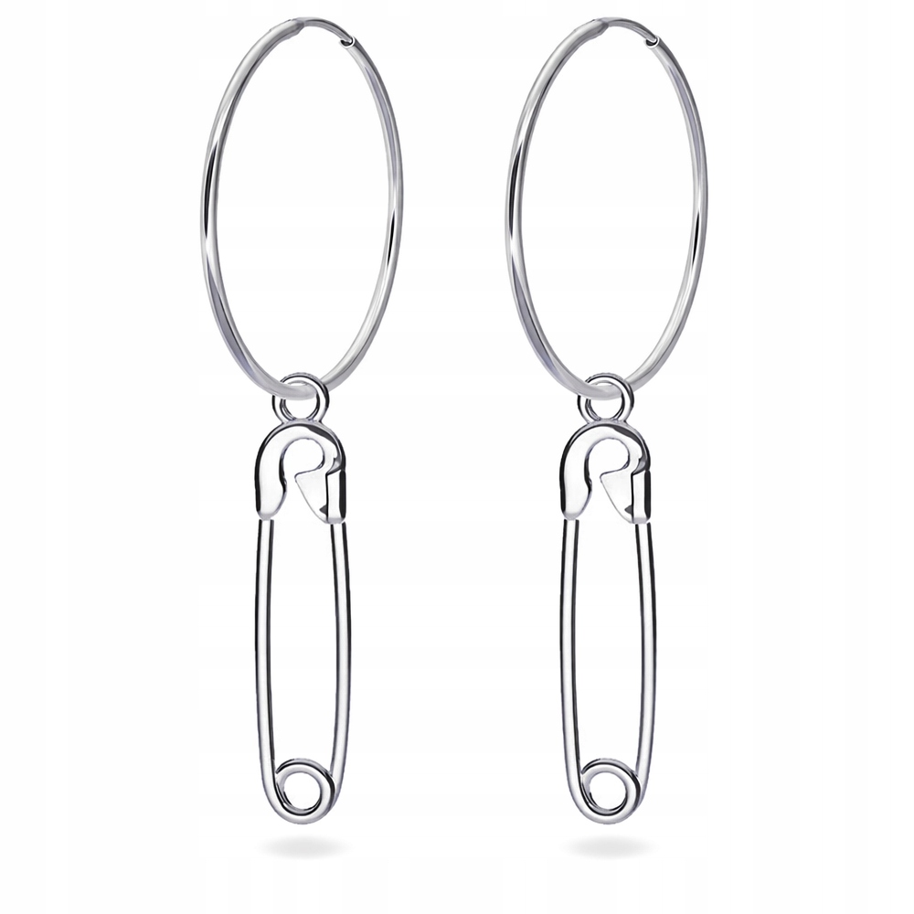 Agrafka Agrafky Stříbrné náušnice velká kola stříbro 925 Symbol ochrany