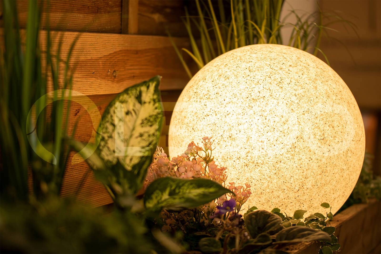 Kula ogrodowa NAZIEMNA KAMIENNA E27 38cm + 10W LED Marka Kobi