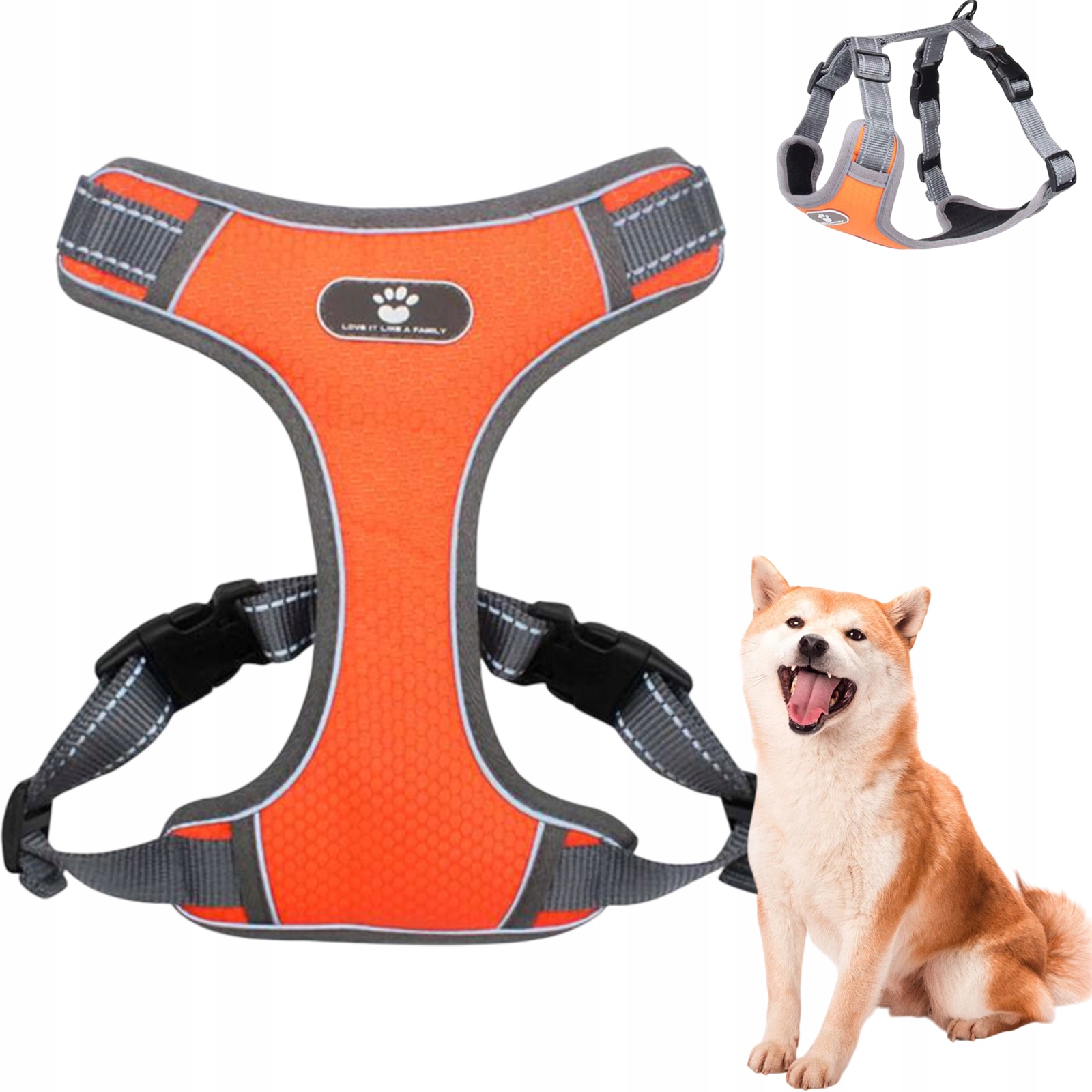 Levně Antitrhací Postroj Pro Psa Soft Breathable Síťovina Reflexní Podšívka M