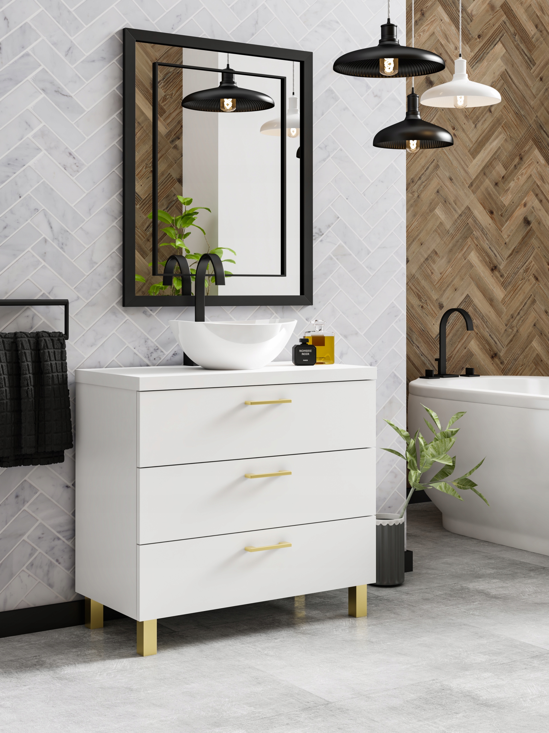 Szafka łazienkowa z szufladami ROMA 80 STOJĄCA producent KOLORY Liczba szuflad 3