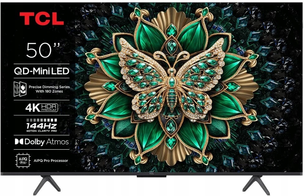 Telewizor Tcl 50Q6C 50" 4K Ultra Hd Smart Tv Wi-Fi Metaliczny