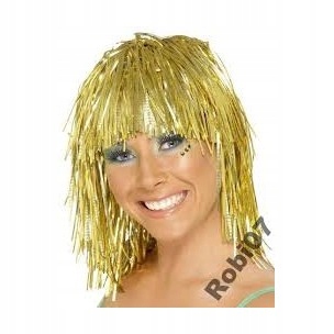 PERUKA FOLIOWA DISCO ZŁOTA