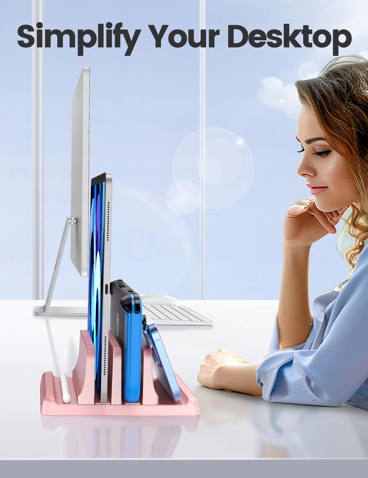 VAYDEER Stojak Na Laptopy 4w1 Pionowy Kompatybilny Z MacBook i Tabletami — miniatura 6