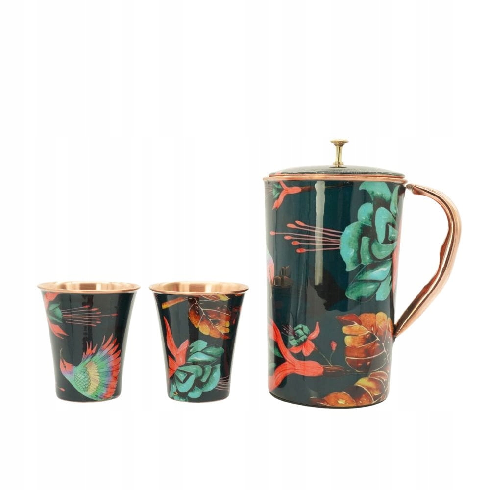 Sada medeného riadu Arkadia džbán 1350 ml a 2 šálky 250 ml Gisane