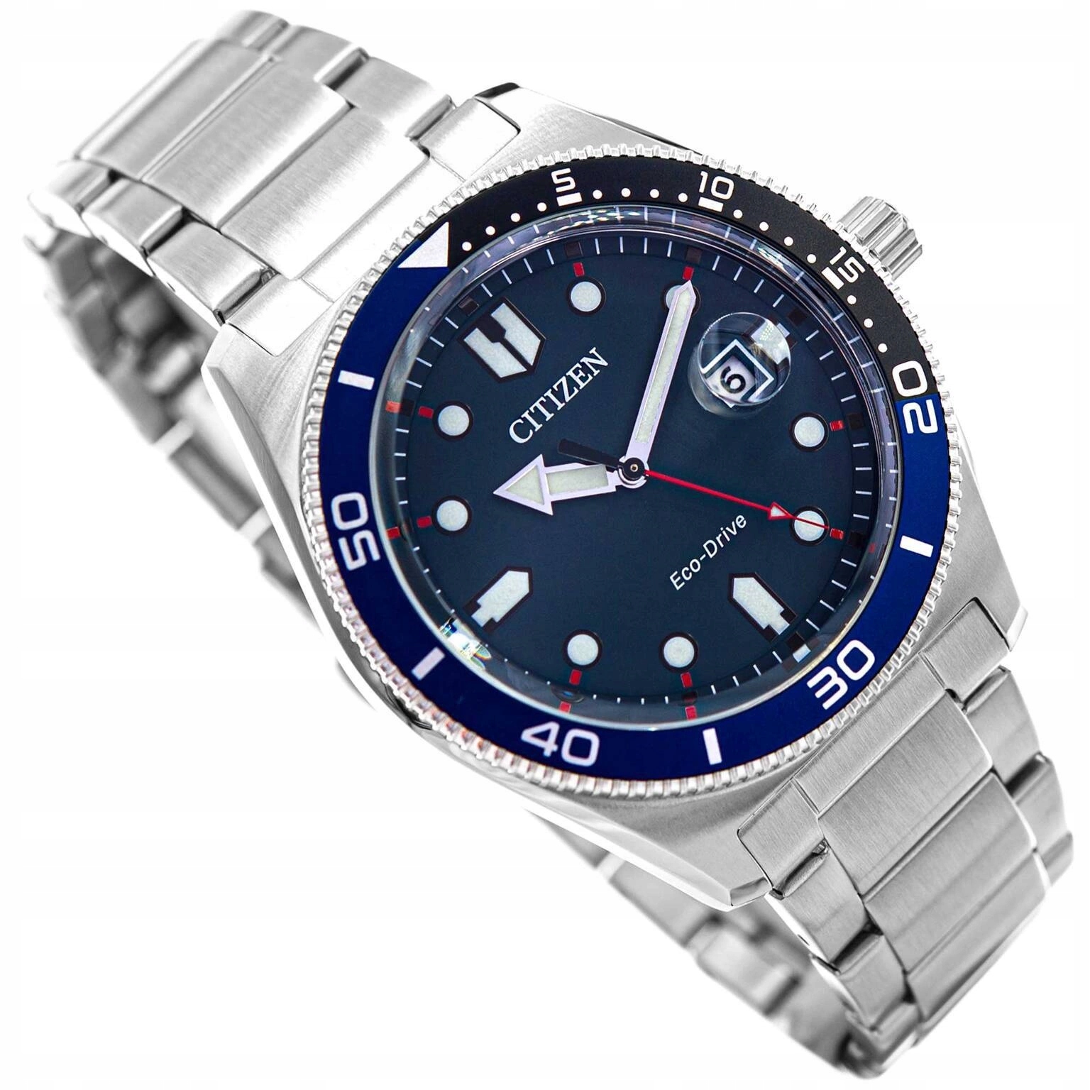 Pánské Hodinky Citizen AW1761-89L Sports Eco-drive Pro Plavání S Datumovkou