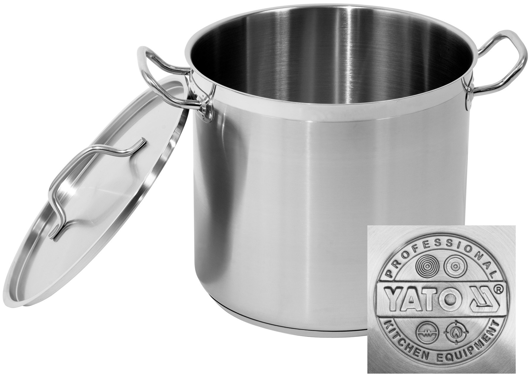 Hrniec Vysoký Indukcia Veľký Nerezová Oceľ 15,4L